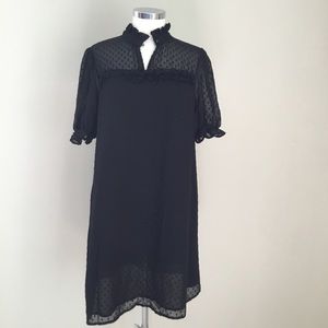 SHEIN Ruffled, Sheer, & Layered Short-Sleeve Dress